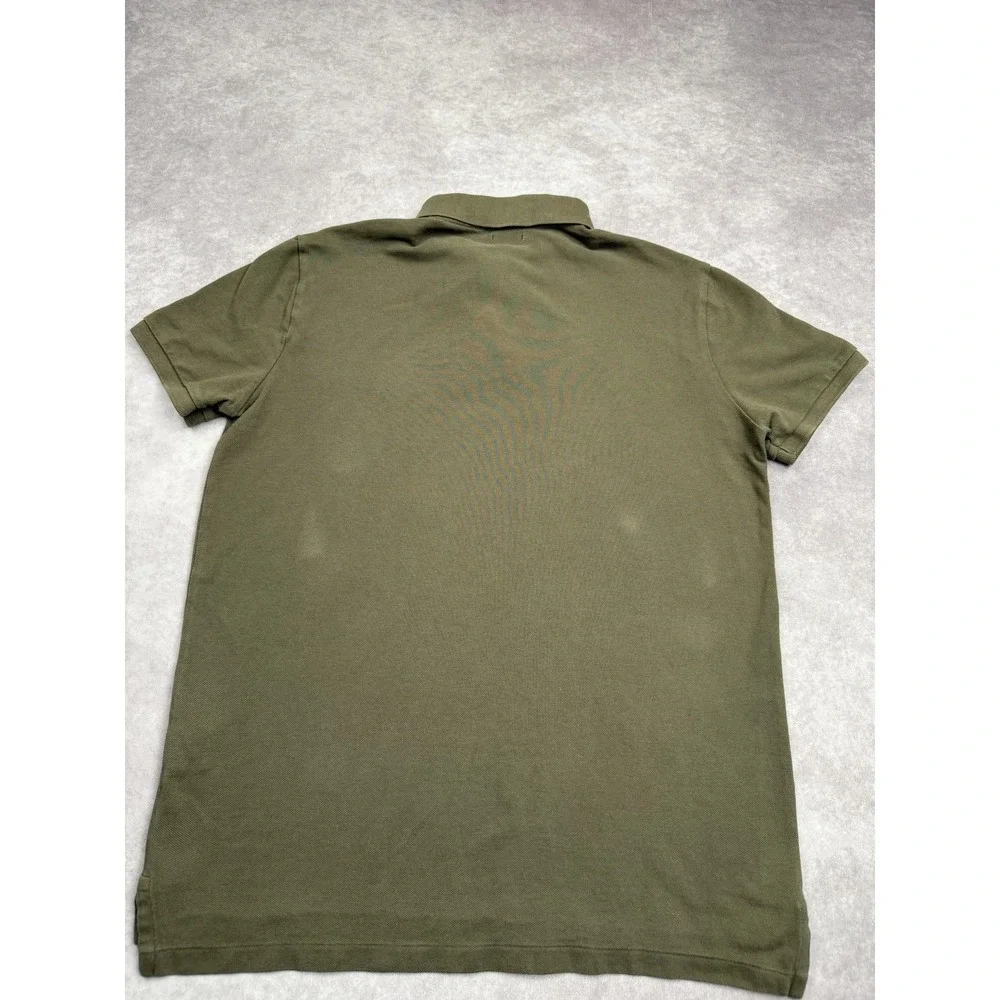 Polo‎ Ralph Lauren Polo Shirt Mens Medium Custom Slim Fit Embroidered Pony